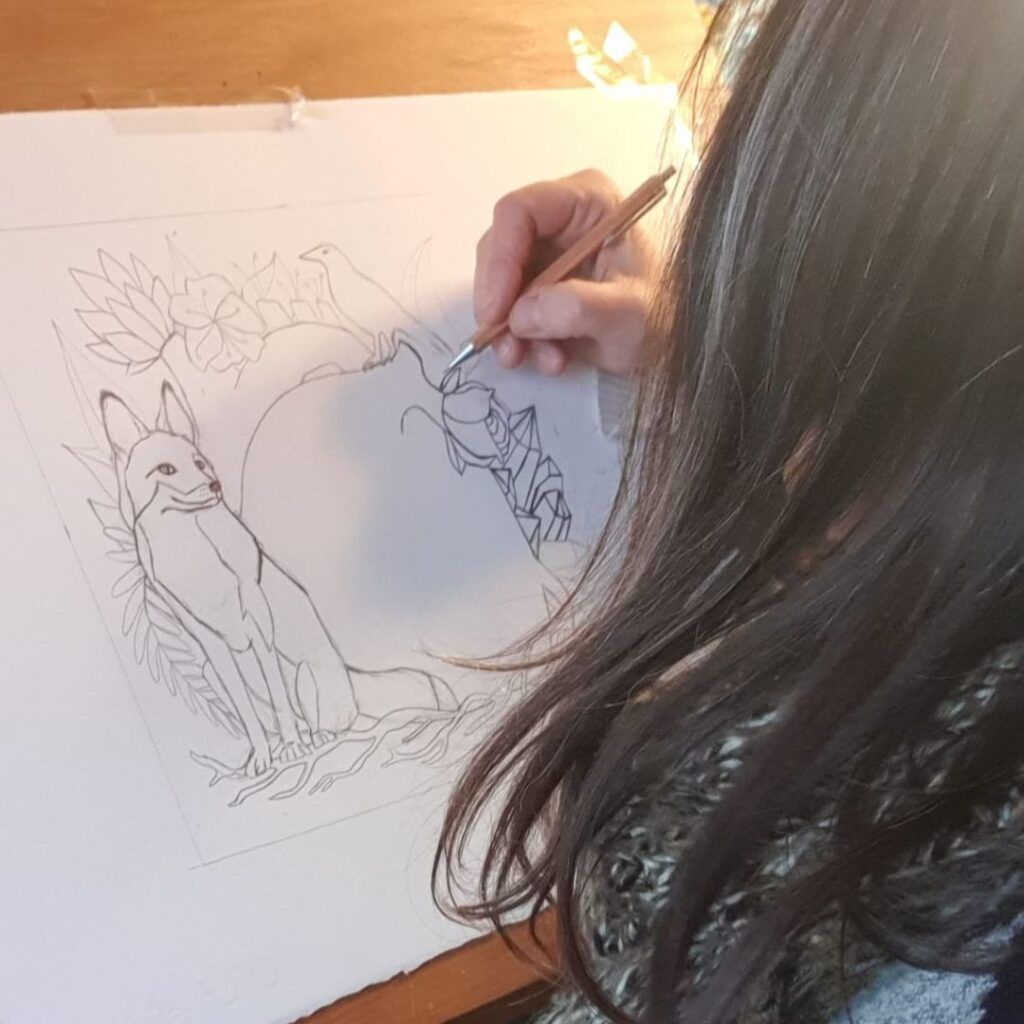 forjadoradhores ilustracion energética espiritual comunicación animal mendiumnidad registros akáshicos
